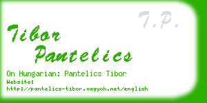 tibor pantelics business card